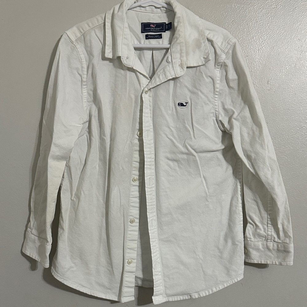 Vineyard Vines Cream Button-Up Shirt